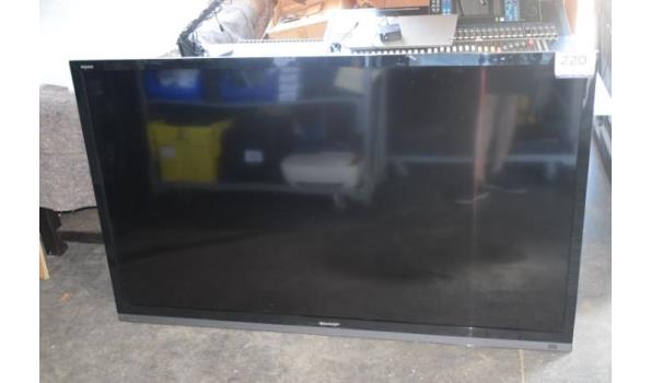 flat screen tv SHARP, LC-70LE747E, zonder afstandsbediening, zonder voet, werking niet gekend, zonder kabels